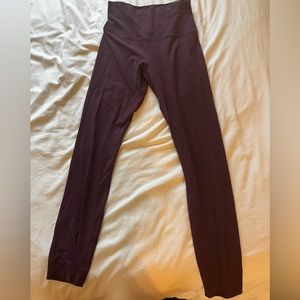 Lululemon Align Maroon Leggings
